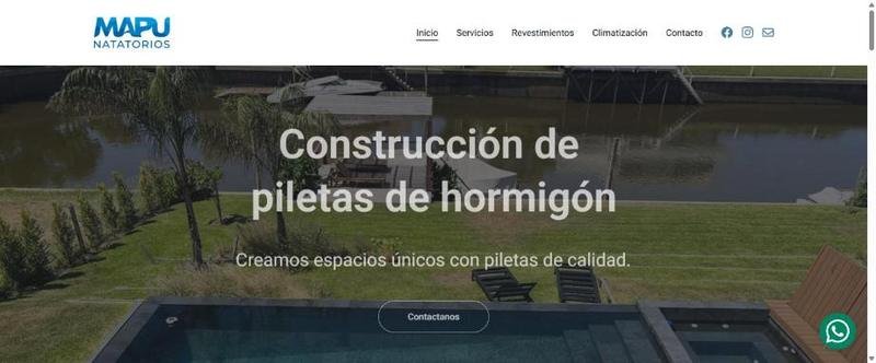 Sitio web de Mapunatatorios, hecho por WebSolutions