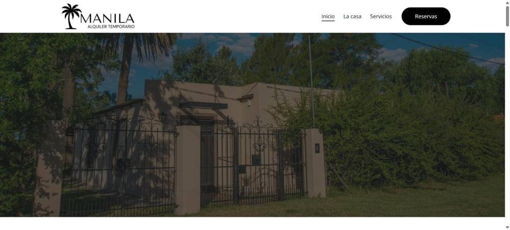 Casa Manila, alquiler temporario, página Link in Bio de WebSolutions