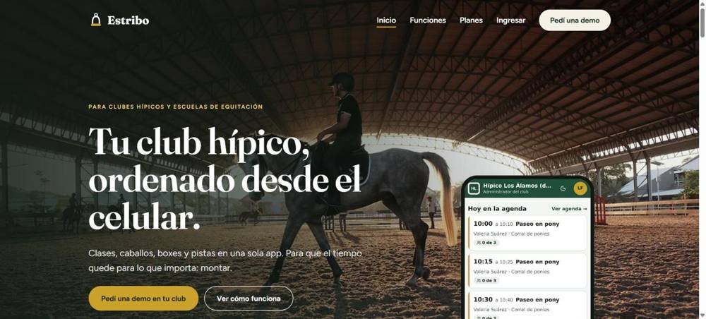 Estribo, app para clubes hípicos desarrollada por WebSolutions