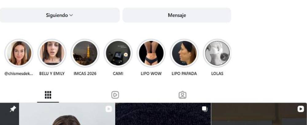 Instagram de la Dra. Samanta Wajnfeld, gestionado por WebSolutions